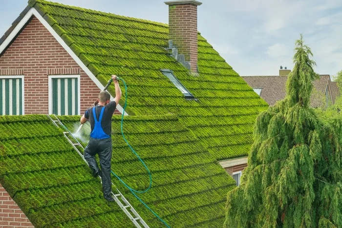 Rimozione del muschio dai tetti a Prato 59100 e manutenzione delle grondaie